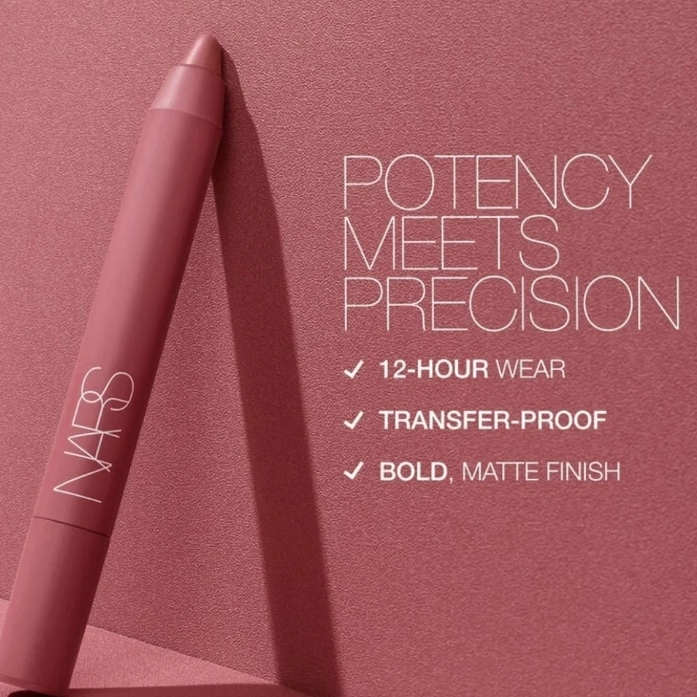 NARS Powermatte High Intensity Lip Pencil: Walkyrie 180 Soft Wm Brown .05oz NIB